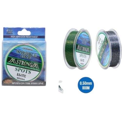 Línea de Pesca Moteada de Alta Resistencia 0,50mm x 100m con Efecto de Invisibilidad por mayor - Hogar por mayor