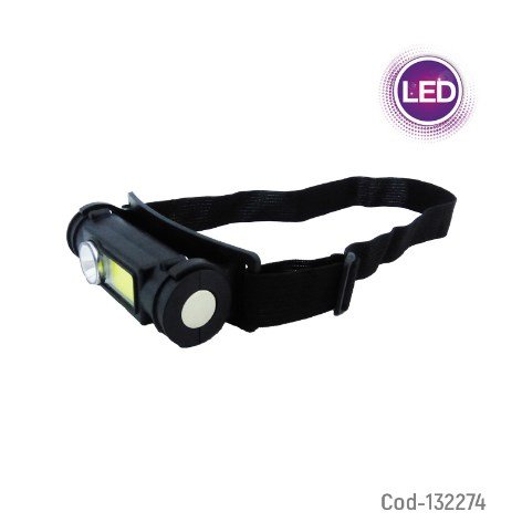 Linterna Minero LED + 1 COB USB Recargable Con Iman. por mayor - Electronica por mayor