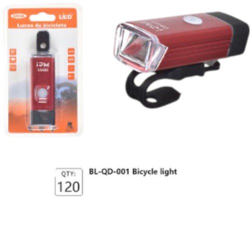 Luces LED para Bicicleta BL-QD-001 - Faro Delantero de Alta Visibilidad con Soporte Ajustable por mayor - Electrónica por mayor