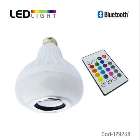 Luz Disco LED, Bluetooth, Con Parlante, Luz RGB, Control Remoto. por mayor Electronica por mayor