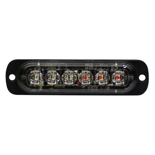 Luz Estrobo De 6 LED 12-24Volt, Disponible Rojo, Blanco, Ámbar. En Caja. X1. por mayor Electrónica por mayor