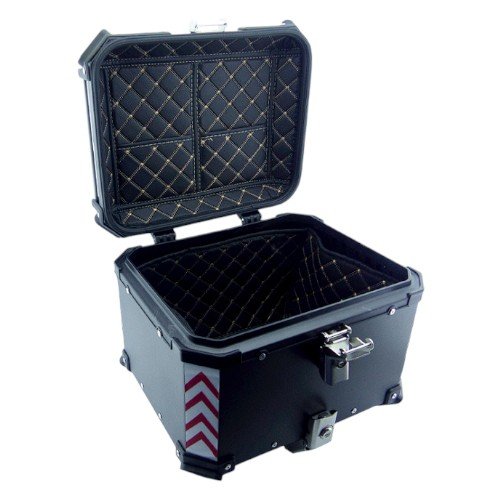 Maleta Para Moto Universal De Metal Con Capacidad De 45 Lts Con Forro Interno Acolchado por mayor Electrónica por mayor