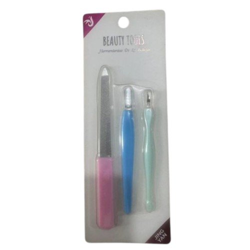 Manicura Profesional de 3 Piezas con Lima Metálica y Herramientas de Cutícula por mayor - Belleza por mayor