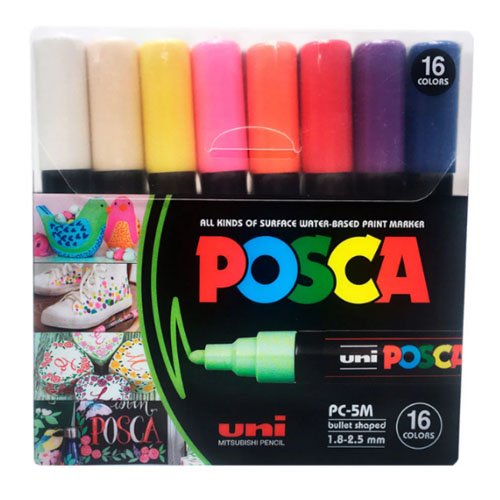 MARCADORES POSCA por mayor - Útiles Escolares por mayor