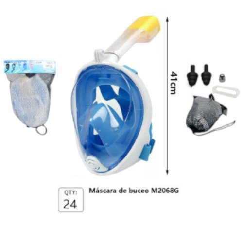 Máscara de Buceo Profesional de Cara Completa con Visión 180° y Sistema Anti-vaho por mayor Hogar por mayor