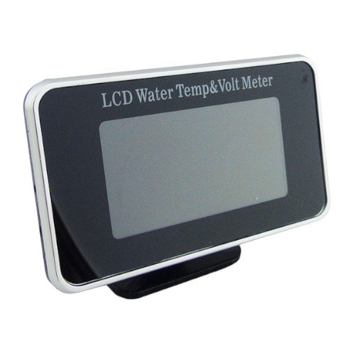 Medidor digital de temperatura de agua y voltaje para auto, pantalla lcd a color. - 5.7 cm x 9.7 cm x 3.6 cm - Compras Aqui