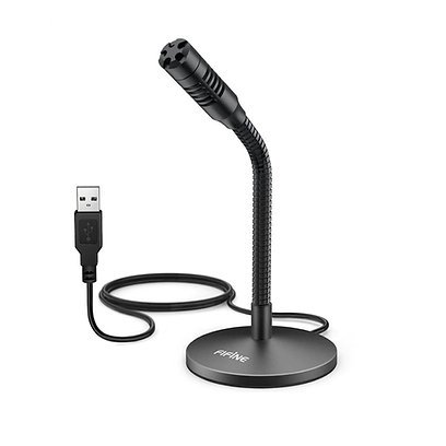 Microfono Usb Fifine Mini K050 Flexible Negro por mayor - Electronica por mayor