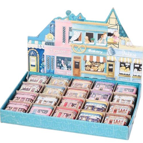 Mini Cajas de Lata con Diseño de Panadería y Tiendas Vintage por mayor - Hogar por mayor