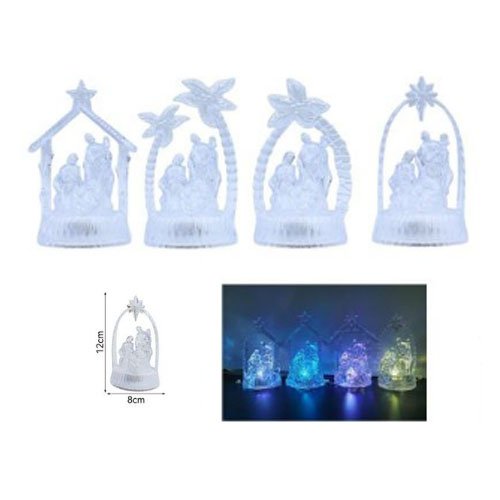 MINI PESEBRE TRANSPARENTE por mayor Navidad por mayor