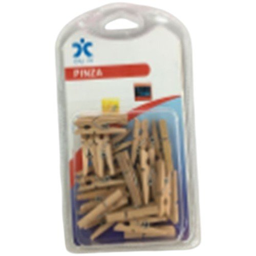 Mini Pinzas de Madera Natural 30mm por mayor Útiles Escolares por mayor