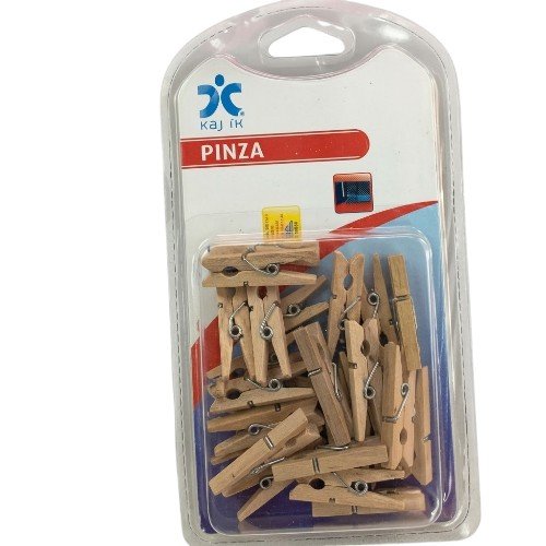 Mini Pinzas de Madera Natural 35mm por mayor Útiles Escolares por mayor