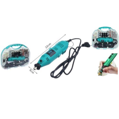 Mini Torno Eléctrico BS-211 de 22 cm para Grabado y Pulido con Kit de Accesorios 22cm x 9cm por mayor en Chile