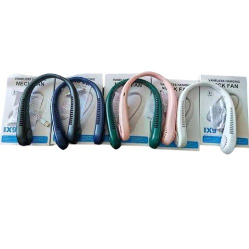 Mini Ventilador Doble de Cuello con Brazos Flexibles y Diseño de Orejas Animadas 1PZA por mayor en Chile