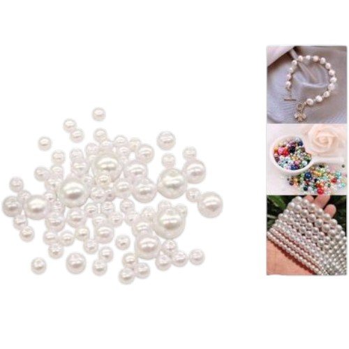 Mix de Perlas Plásticas de Tamaños Surtidos por mayor - Belleza por mayor