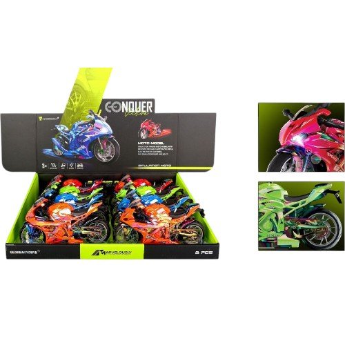 Moto de Carreras Deportiva con Simulación de Sonido y Luz por mayor - Jugueteria por mayor