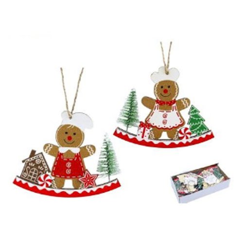 MUÑECO JENGIBRE DE MADERA por mayor - Navidad por mayor