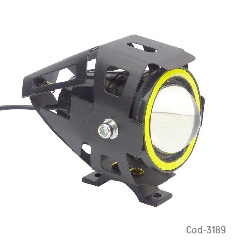 Neblinero LED Con Aro Y Ojo De Angel U7, Para Moto por mayor - Electronica por mayor