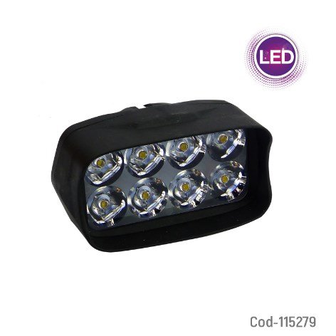 Neblinero LED Para Moto, 8 LED, 12Volt. En Caja. por mayor - Electronica por mayor