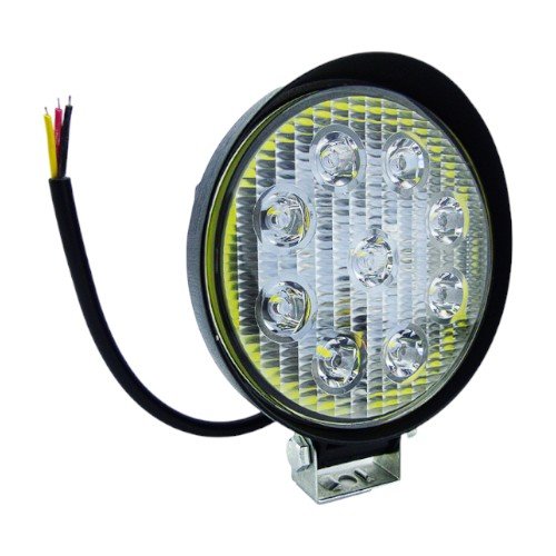 Neblinero Led Redondo De 9 LED + ARO 12/24 V. por mayor Electrónica por mayor