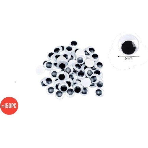 Ojos Locos de 6mm para Manualidades y Proyectos DIY por mayor - Útiles Escolares por mayor