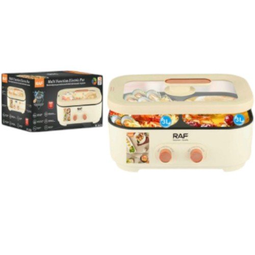 Olla eléctrica multifuncional de 3L+3L por mayor Electrónica por mayor