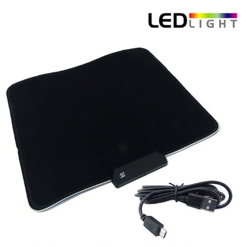 Pad Mouse Gamer, Con Luz RGB, Medida 30X25cm. USB, En Caja. Alta Calidad. por mayor - Electrónica por mayor