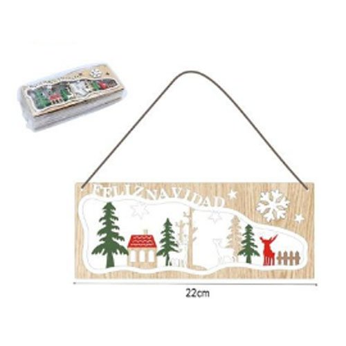 PAISAJE NAVIDEÑO DE MADERA por mayor - Navidad por mayor