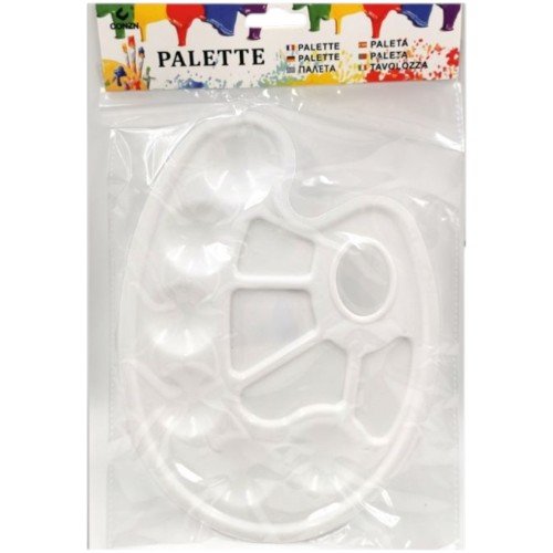 Paleta de Pintura Plástica con 10 Cavidades para Mezcla por mayor - Útiles Escolares por mayor