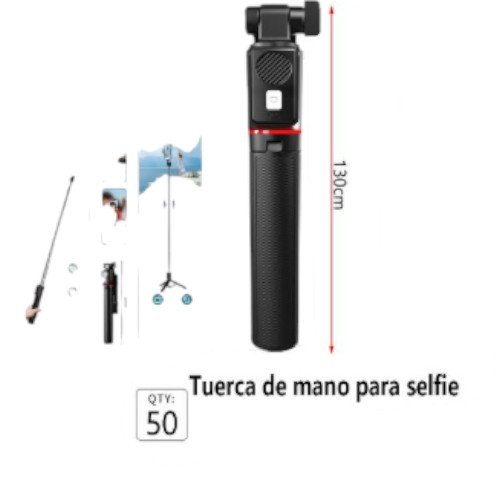 Palo para selfies con tuerca de mano y trípode  por mayor Electrónica por mayor