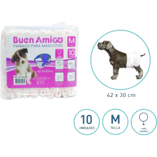 PAÑALES PARA PERRITA por mayor - Mascotas por mayor