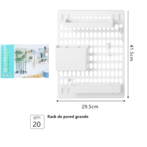 Panel Organizador de Pared Perforado 