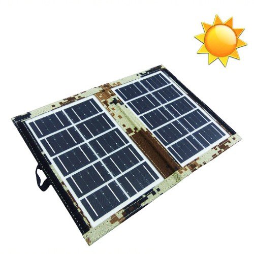 Panel Solar Plegable 7 Watt Modelo CL-670 Con Cable USB Para Carga. por mayor Electrónica por mayor