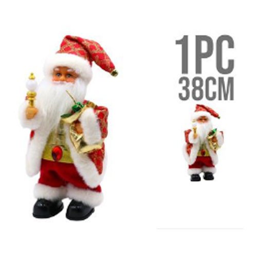 PAPA NOEL CON BOLSA-LAMPARA por mayor Navidad por mayor