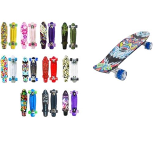 Patineta Estampada con Soporte de Aluminio y Ruedas con Luz LED por mayor - Hogar por mayor