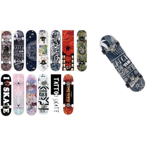 Patineta Skateboard Cóncava de Doble Deformación con Soporte de Aluminio por mayor - Hogar por mayor