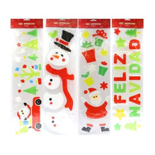 PEGATINAS NAVIDEÑAS DE GEL por mayor - Navidad por mayor
