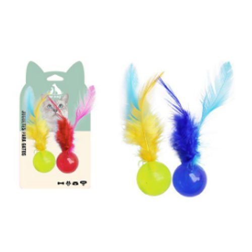 PELOTA BADMINTON CON PLUMAS por mayor Mascotas por mayor