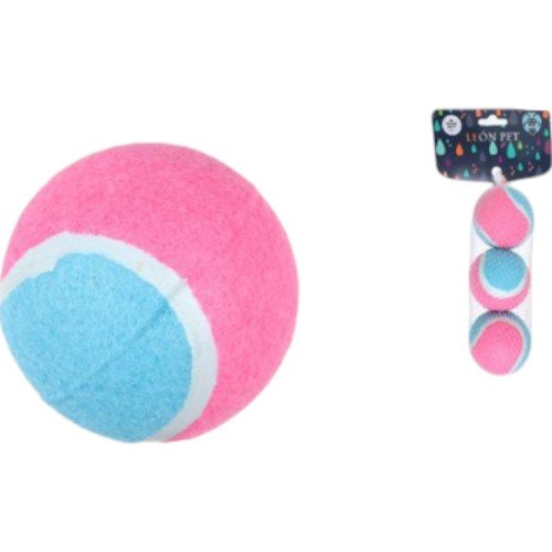 Pelota de Tenis Bicolor con Textura de Fieltro para Entretenimiento de Mascotas por mayor Mascotas por mayor