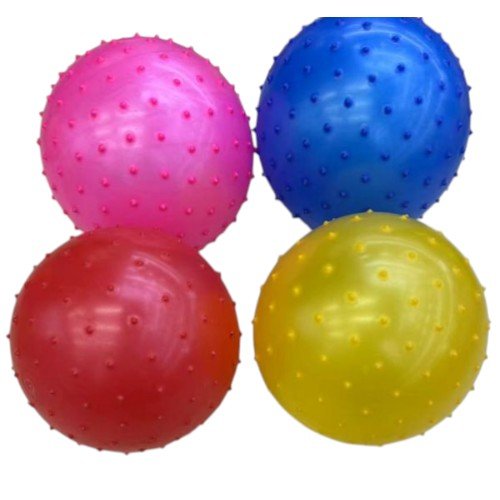 Pelota Plástica con Textura de Pinchos para Masaje y Recreación 60g por mayor Jugueteria por mayor