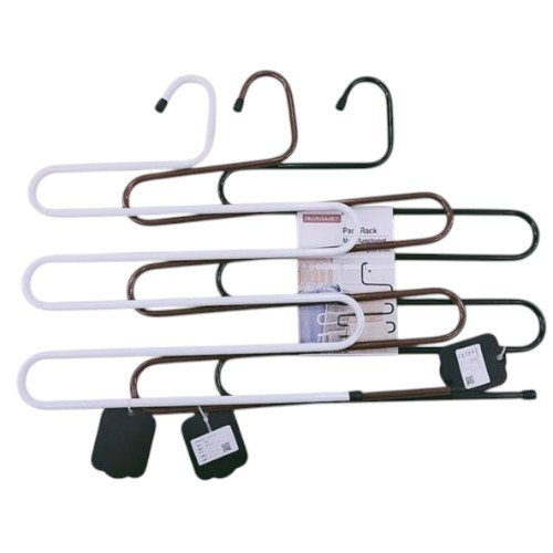 Perchero Colgador de Ropa Metálico Multinivel con Diseño de Ahorro de Espacio en Forma de S por mayor - Hogar por mayor