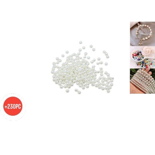 Perlas Plásticas Redondas de 5mm para Bisutería y Manualidades por mayor - Belleza por mayor