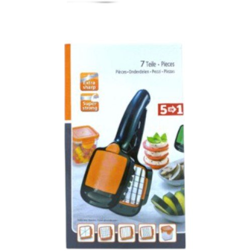 Picadora Manual de Verduras y Frutas 5 en 1 con Cuchillas de Acero Inoxidable por mayor - Electrónica por mayor