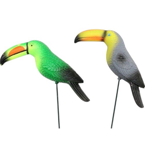 Pincho Decorativo con Figura de Tucán para Jardines y Áreas Verdes por mayor Jardinería por mayor