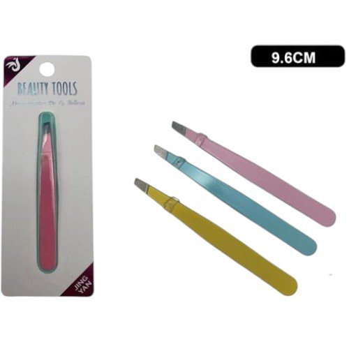Pinzas de Precisión con Punta Inclinada de 1.2 mm en Colores Pastel por mayor - Belleza por mayor