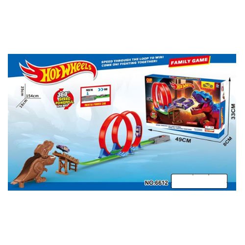 PISTA HOT WHEELS TIRANOSAURIO por mayor Jugueteria por mayor