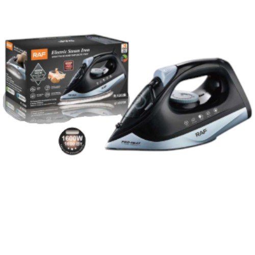 Plancha de Vapor Eléctrica RAF de 1600W con Suela Cerámica y Autolimpieza por mayor - Electrónica por mayor