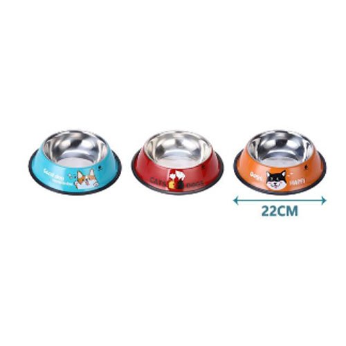PLATO ACERO INOXIDABLE por mayor - Mascotas por mayor