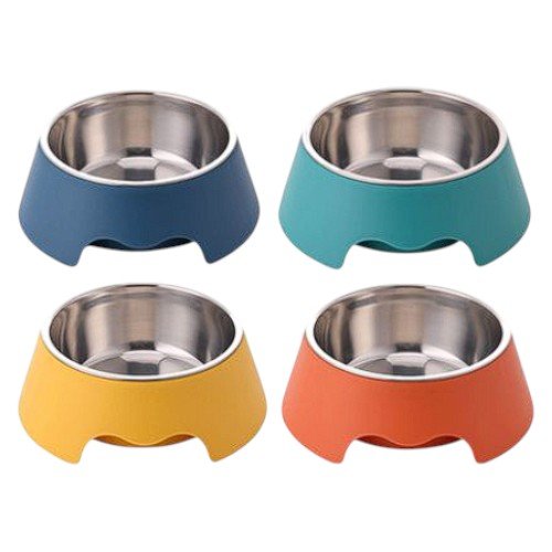 Plato acero inoxidable cuatro colores por mayor - Mascotas por mayor