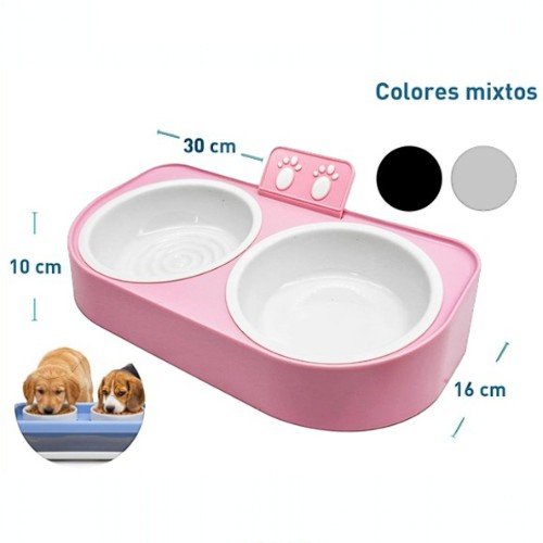 PLATO DOBLE por mayor - Mascotas por mayor