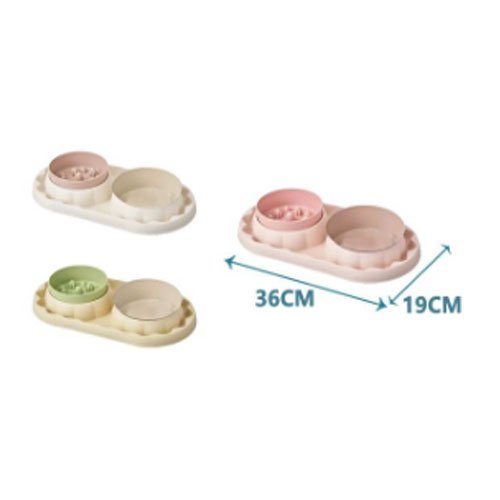 PLATO DOBLE ANTIGOTEO por mayor - Mascotas por mayor